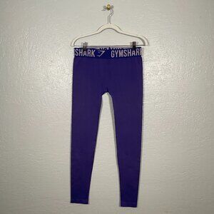 Gymshark Women M Purple Seamless Leggings Compression Athletic Workout